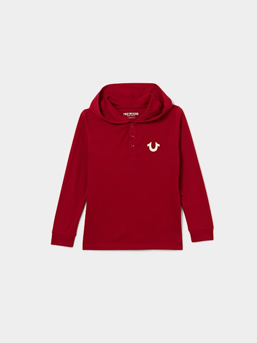 CAMISETA HENLEY CON LOGOTIPO DE BUDA DE GIRA MUNDIAL PARA NIÑOS