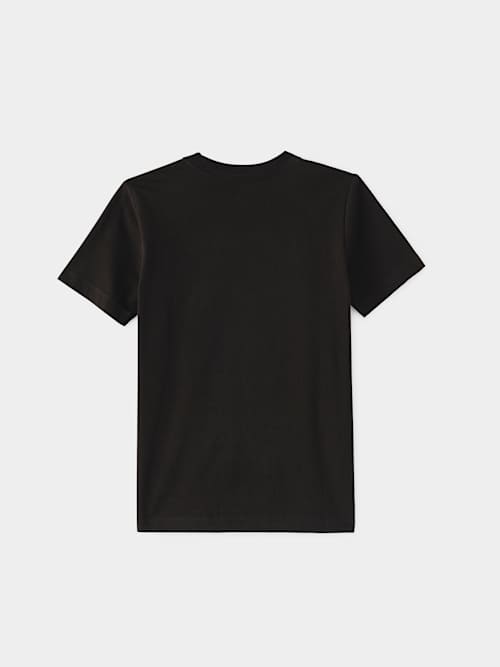 CAMISETA CON LOGOTIPO EN CUADRO DE TELA PARA NIÑO