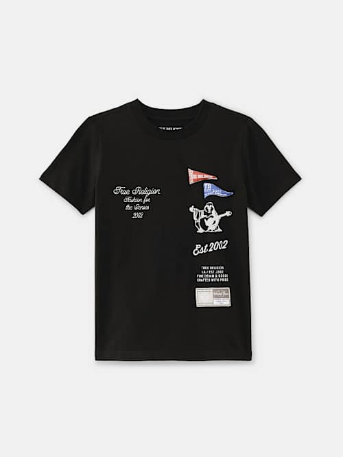 CAMISETA TIPO UNIVERSITARIA CON LOGOTIPO BUDDHA PARA NIÑO