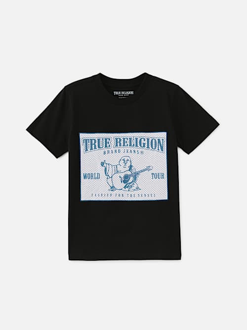 BOYS MESH LOGO TEE