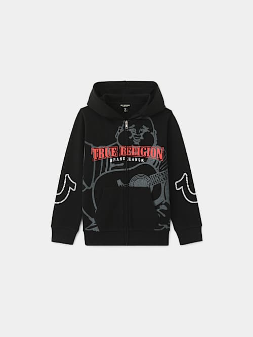 BOYS SHADOW BUDDHA ZIP HOODIE