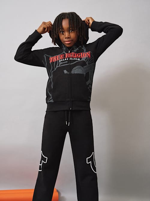 BOYS SHADOW BUDDHA ZIP HOODIE