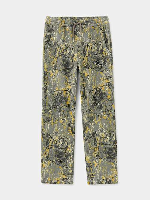 BOYS BUDDHA CAMO WIDE LEG JOGGER