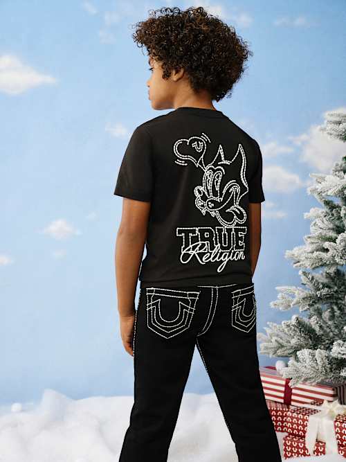 ФУТБОЛКА С ОЧАРОВАТЕЛЬНЫМ ЛОГОТИПОМ ДЛЯ МАЛЬЧИКОВ