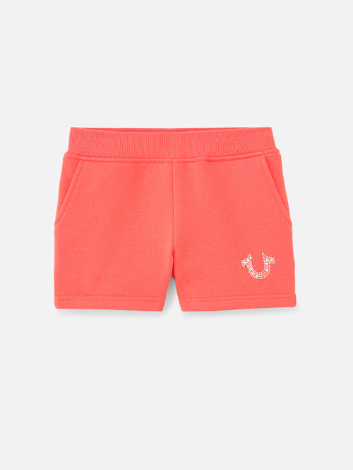 КОРОТКИЙ СВИТШОТ С КРИСТАЛЛАМИ И ЛОГОТИПОМ ДЛЯ ДЕВОЧЕК