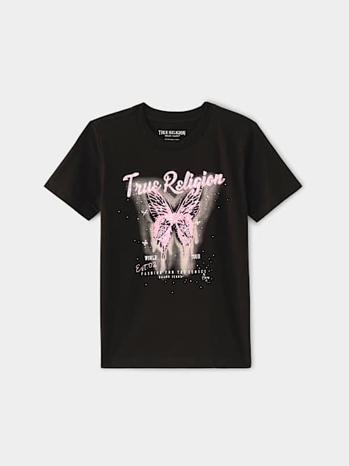 GIRLS BUTTERFLY WORLD TOUR TEE
