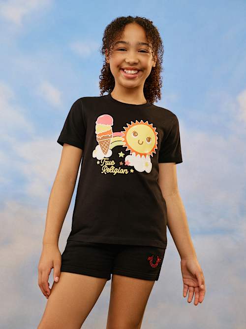 GIRLS HAPPY SUNSHINE TEE