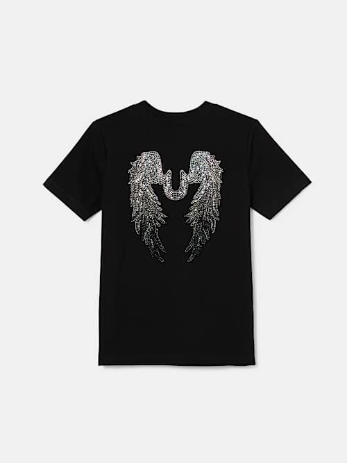 GIRLS CRYSTAL ANGEL WINGS TEE