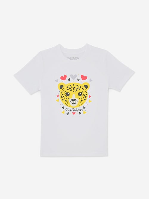 GIRLS LEOPARD GRAPHIC TEE