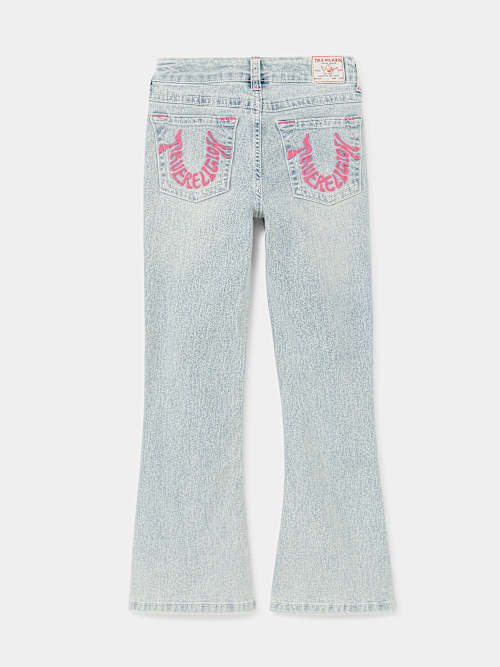 GIRLS JOEY EMBROIDERED HORESHOE FLARE JEAN