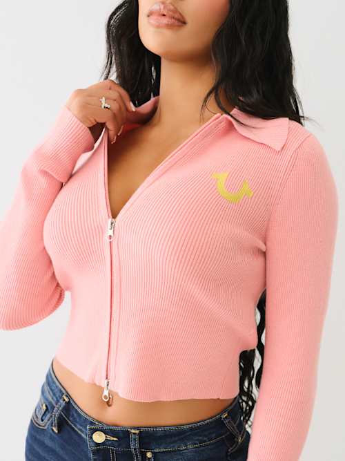 TRUE RELIGION 売れ筋商品|||トゥルーレリジョン ニット&セーター アウター レディース Sweaters Azure Women's Sweatshirts & Sweaters | True Religion