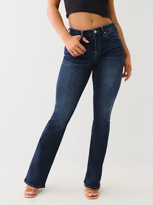 ДЖИНСОВЫЙ БОТИЛЬОН BECCA СРЕДНЕЙ ПОСАДКИ С ОДНОЙ ИГЛОЙ ДЛЯ БОТИНОК