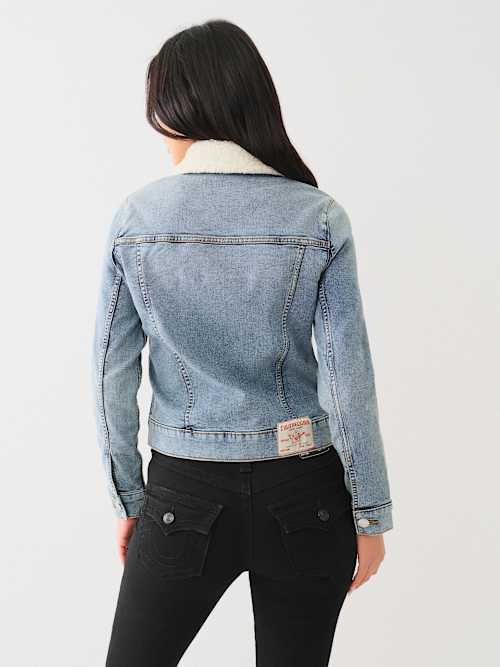 SHERPA COLLAR TRUCKER DENIM JACKET