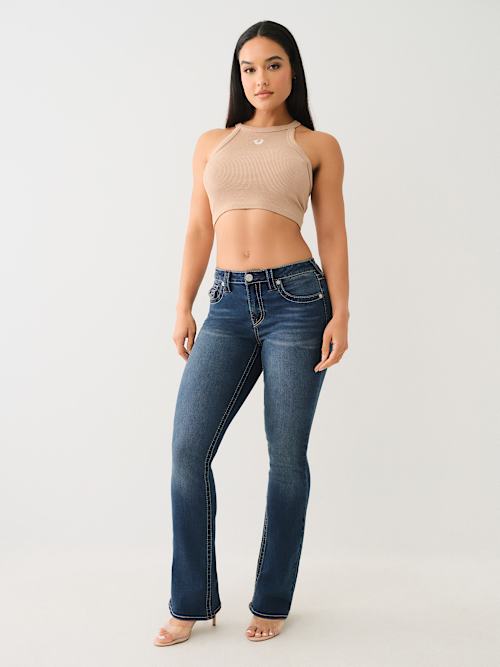 BECCA BIG T MID RISE BOOTCUT JEAN