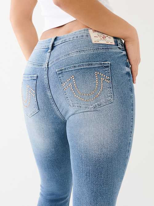 ОБТЯГИВАЮЩИЕ ДЖИНСЫ JENNIE CRYSTAL HORSESHOE