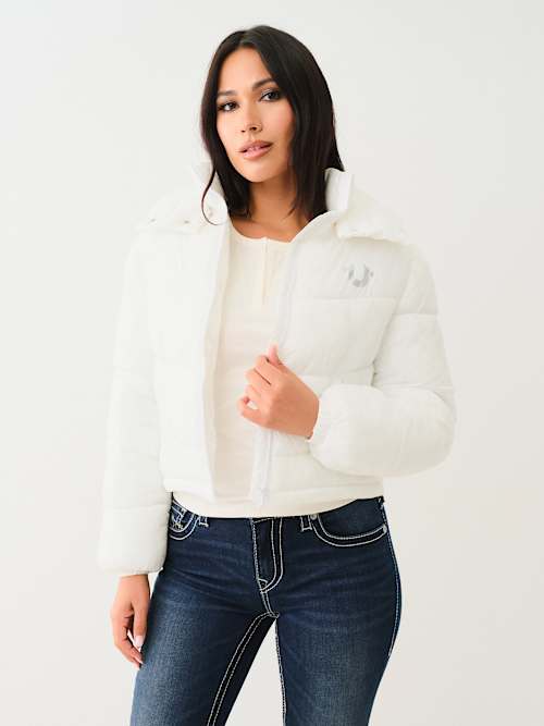 DOUBLE COLLAR PUFFER JACKET