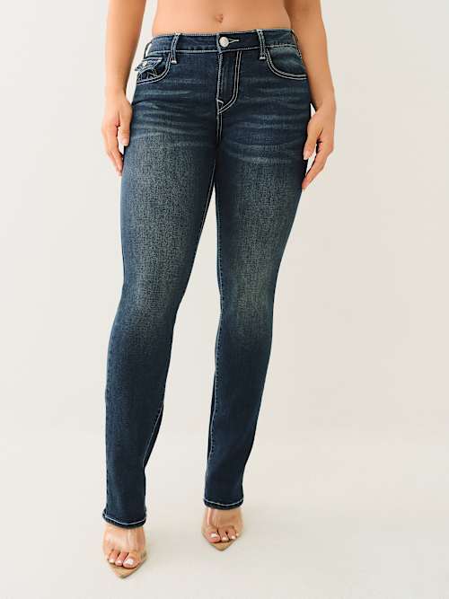 BILLIE MID RISE FLAP STRAIGHT JEAN