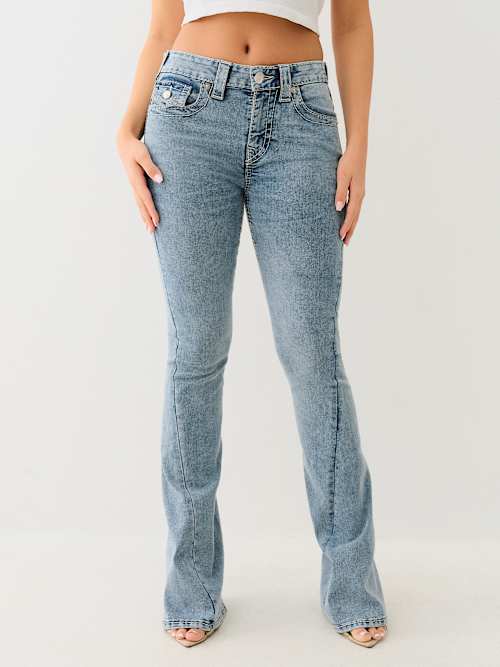 JOEY MID RISE BIG T FLARE JEAN