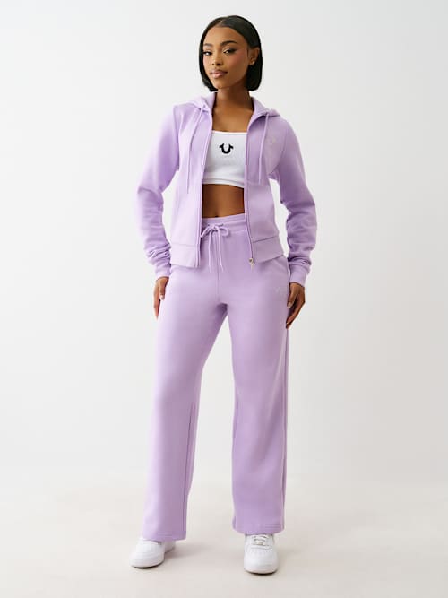 CRYSTAL HORSESHOE STRAIGHT LEG SWEAT PANT