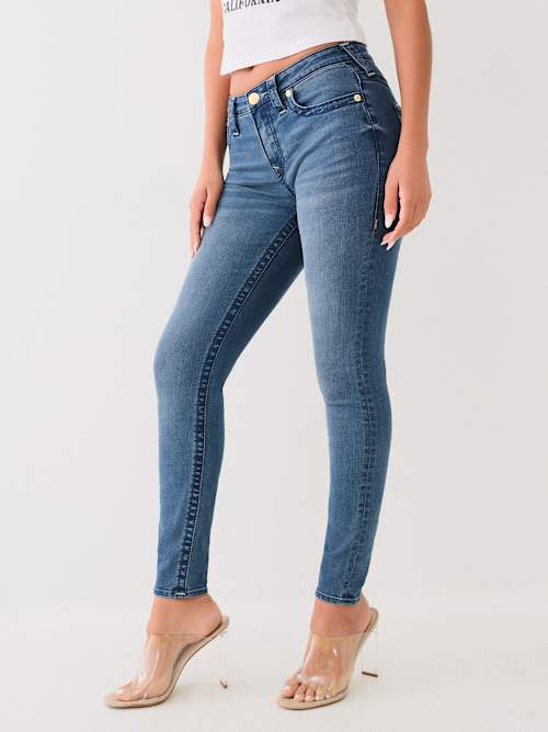 JENNIE MID RISE BIG T SKINNY JEAN