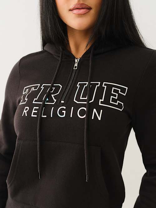 ТОЛСТОВКА С КАПЮШОНОМ НА МОЛНИИ В ЧЕТВЕРТЬ ДЮЙМА