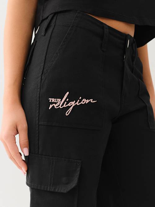 EMBROIDERED LOGO CARGO PANT