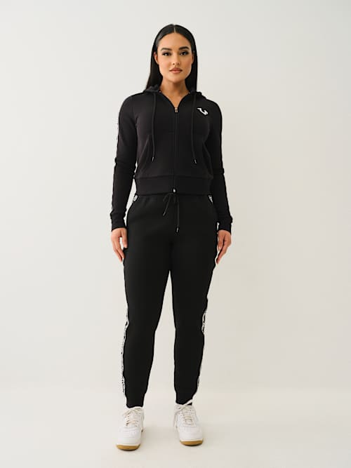 LOGO TAPING ZIP HOODIE