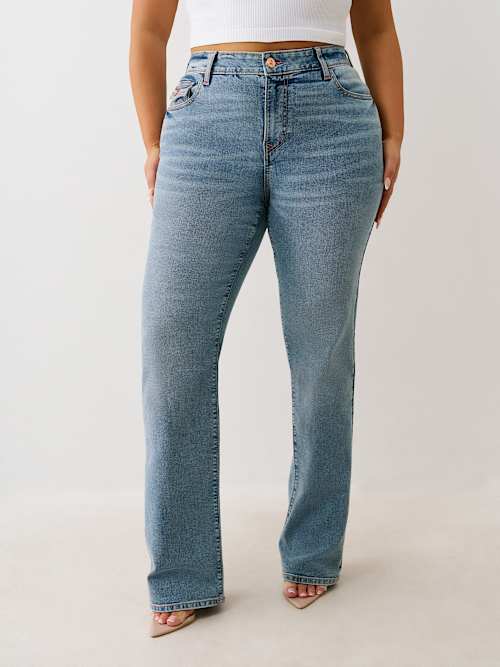 PLUS BILLIE MID RISE STRETCH STRAIGHT JEAN
