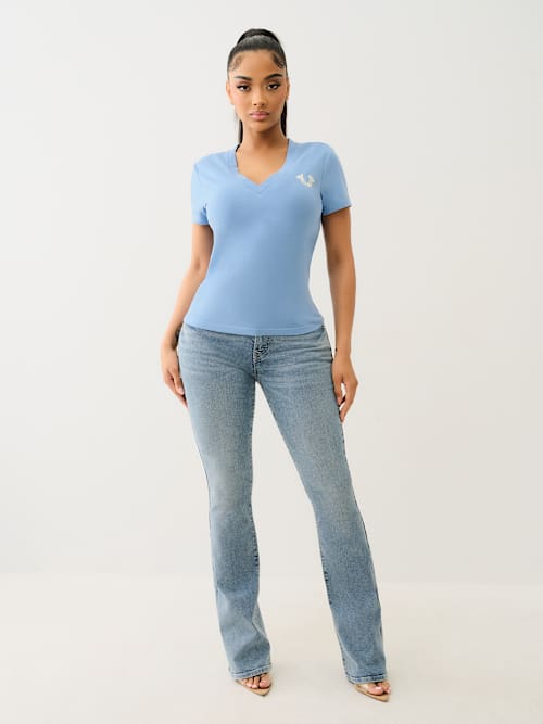 BECCA MID RISE BOOTCUT JEAN