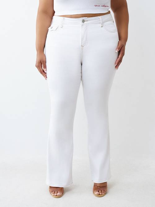 PLUS BECCA MID RISE FLAP BOOTCUT JEAN