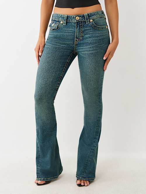 JOEY MID RISE BIG T FLARE JEAN