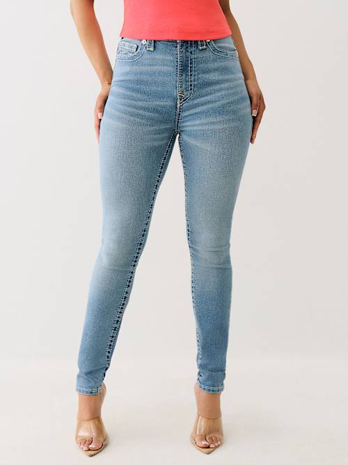 JEANS SUPER SKINNY HALLE BIG T DE TIRO ALTO