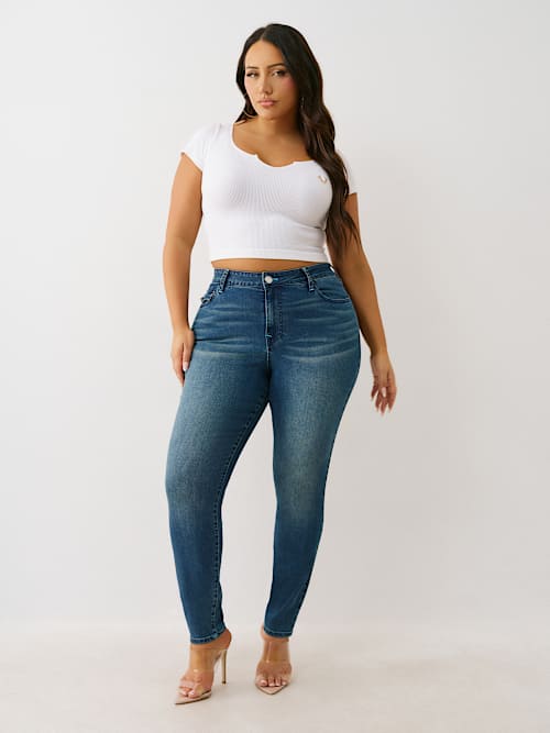 PLUS JENNIE MID RISE CURVY SKINNY JEAN