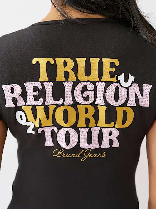 CAMISETA CORTA WORLD TOUR CRISTAL