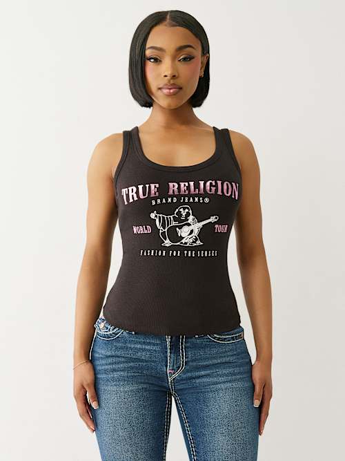 CAMISETA SIN MANGAS BUDDHA METALIZADA ESTRIADA