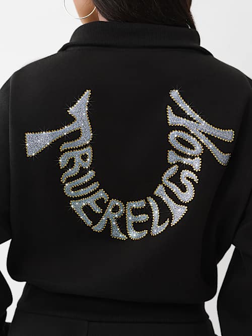 SCRIPT LOGO HALF-ZIP PULLOVER
