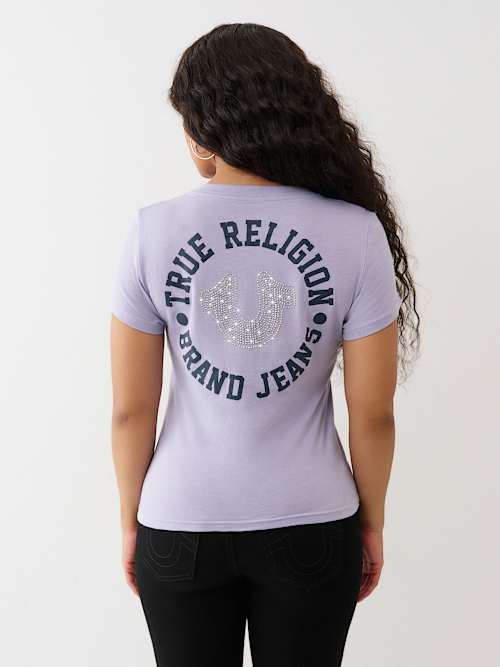 TRUE RELIGION 売れ筋商品|||トゥルーレリジョン Tシャツ トップス レディース Tops Blue Women's Tops | Streetwear | True Religion