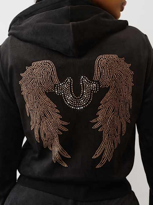 WING VELOUR ZIP HOODIE