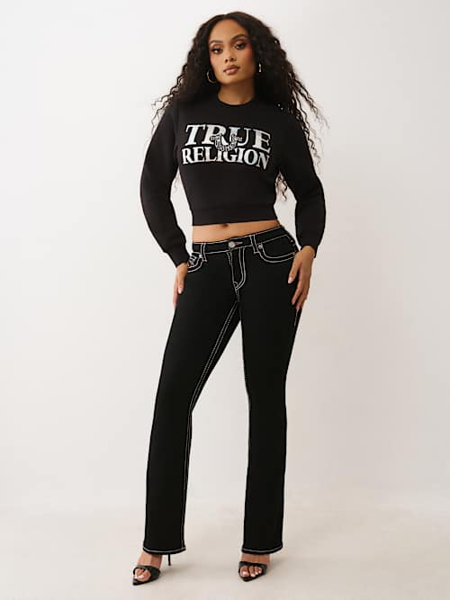 IRIDESCENT CREW NECK PULLOVER