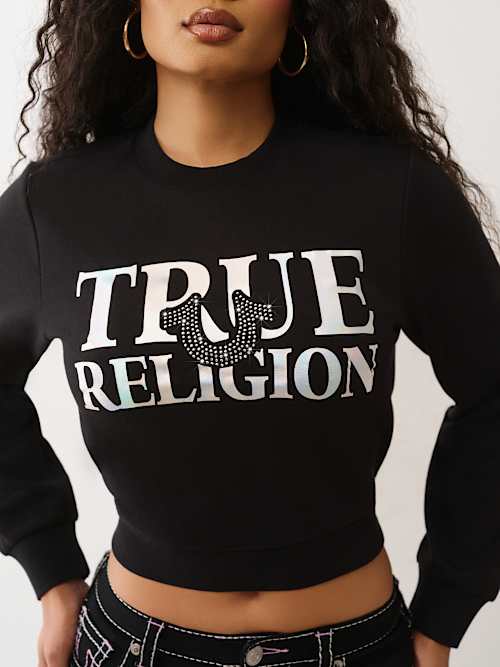 IRIDESCENT CREW NECK PULLOVER
