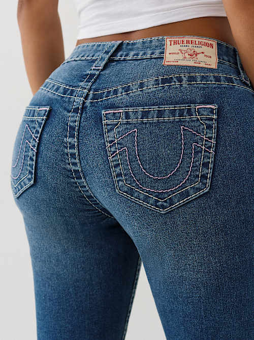 ДЖИНСЫ СРЕДНЕЙ ПОСАДКИ JENNIE BIG T MID RISE CURVY SKINNY