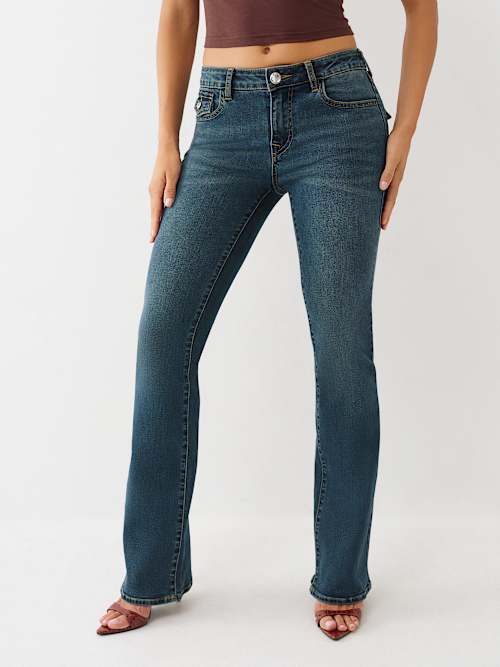 ДЖИНСЫ С РАСКЛЕШЕННЫМ НИЗОМ BECCA CRYSTAL