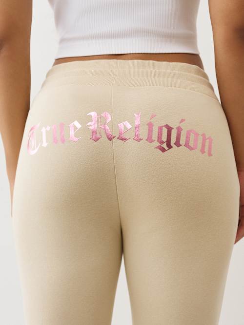 СПОРТИВНЫЕ БРЮКИ-КЛЕШ С ГОТИЧЕСКИМ ЛОГОТИПОМ