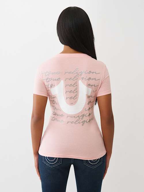 ФУТБОЛКА TRUE RELIGION С V-ОБРАЗНЫМ ВЫРЕЗОМ