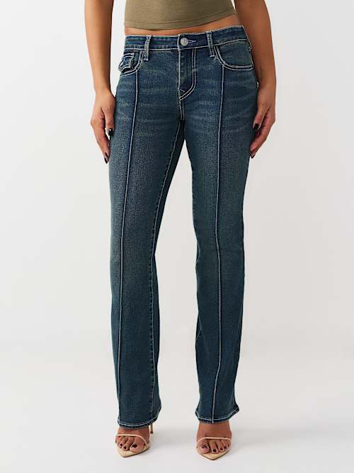 ДЖИНСОВЫЙ БОТИНОК СО СРЕДНЕЙ ПОСАДКОЙ ПО ПЕРЕДНИМ ШВАМ ОТ BECCA