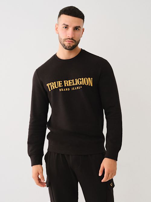 【TRUE RELIGION】ARCH LOGO SHORT SLEEVE★追跡付 TRUE RELIGION ss patch embro T-Shirt 108633WHT - Shiekh