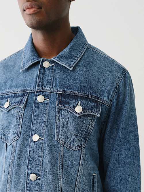 JESSE SINGLE NEEDLE DENIM TRUCKER JACKET