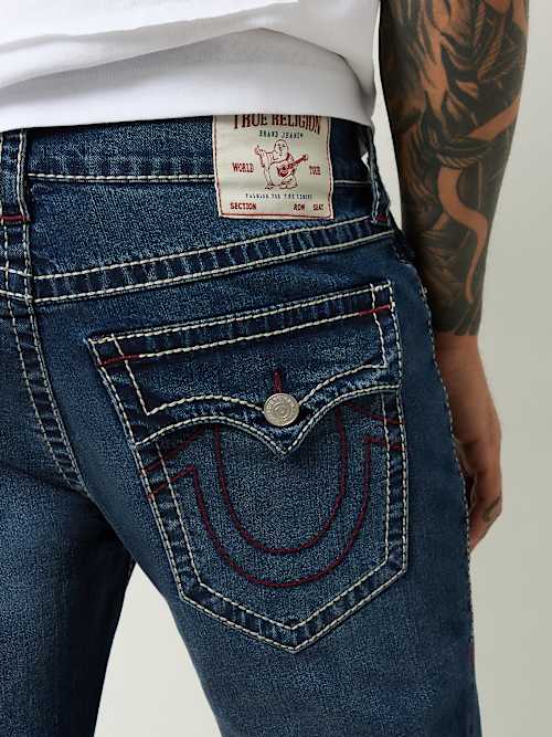 True Religion Moto offers Slim Big T Blue Jeans Pants Mens Size 36 X 35