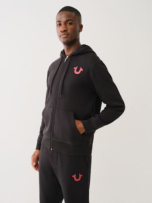 OVERLAP BUDDHA LOGO ZIP HOODIE | True Religion
