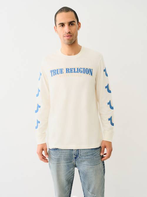 REPEATED HORSESHOE LONG SLEEVE TEE